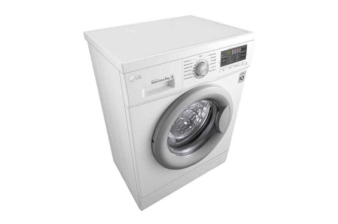 Стиральная машина LG F10B8LD7 85x60x44см кл.:A++ фронт. макс.:5кг белый 1000 об/мин, барабан серый, 16