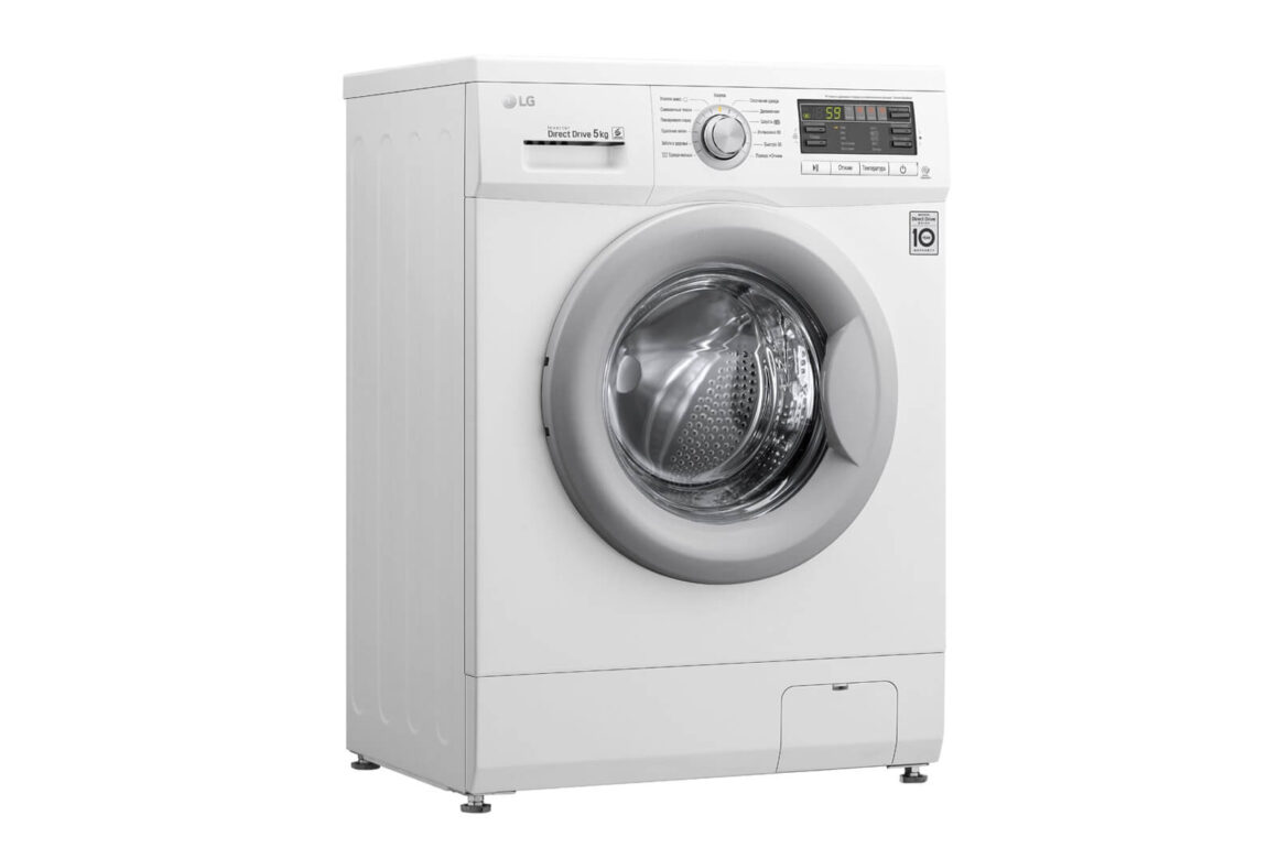 Стиральная машина LG F10B8LD7 85x60x44см кл.:A++ фронт. макс.:5кг белый 1000 об/мин, барабан серый, 18