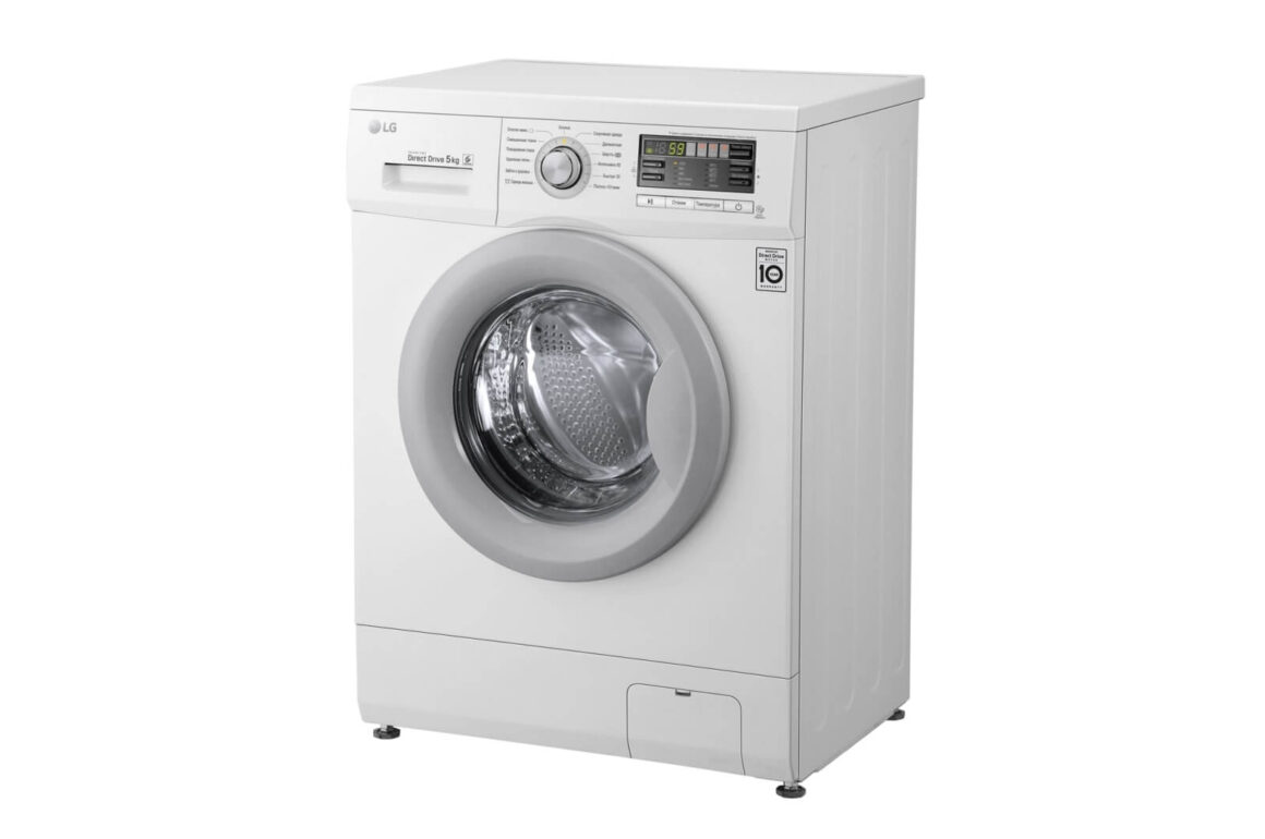 Стиральная машина LG F10B8LD7 85x60x44см кл.:A++ фронт. макс.:5кг белый 1000 об/мин, барабан серый, 19