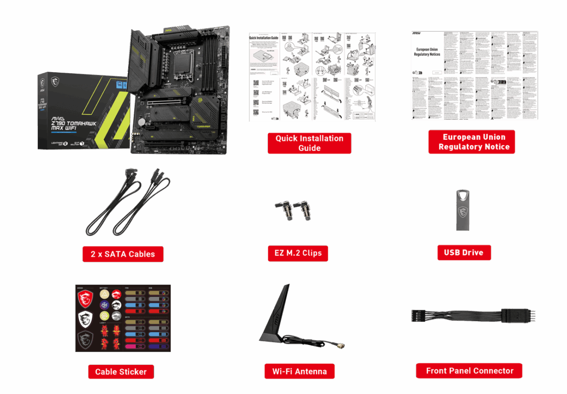 MB s1700 MSI Mag Z790 Tomahawk Max Wifi, 4*DDR5, 2*PCIEx16, 1*PCIEx1, 4*M.2, 3*TypeC, 4*USB3.2Gen2 3