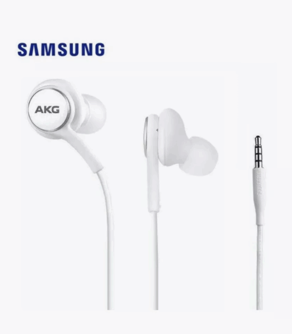 Наушники проводные SAMSUNG AKG с микрофоном Белый (Jack 3,5mm) Original 1
