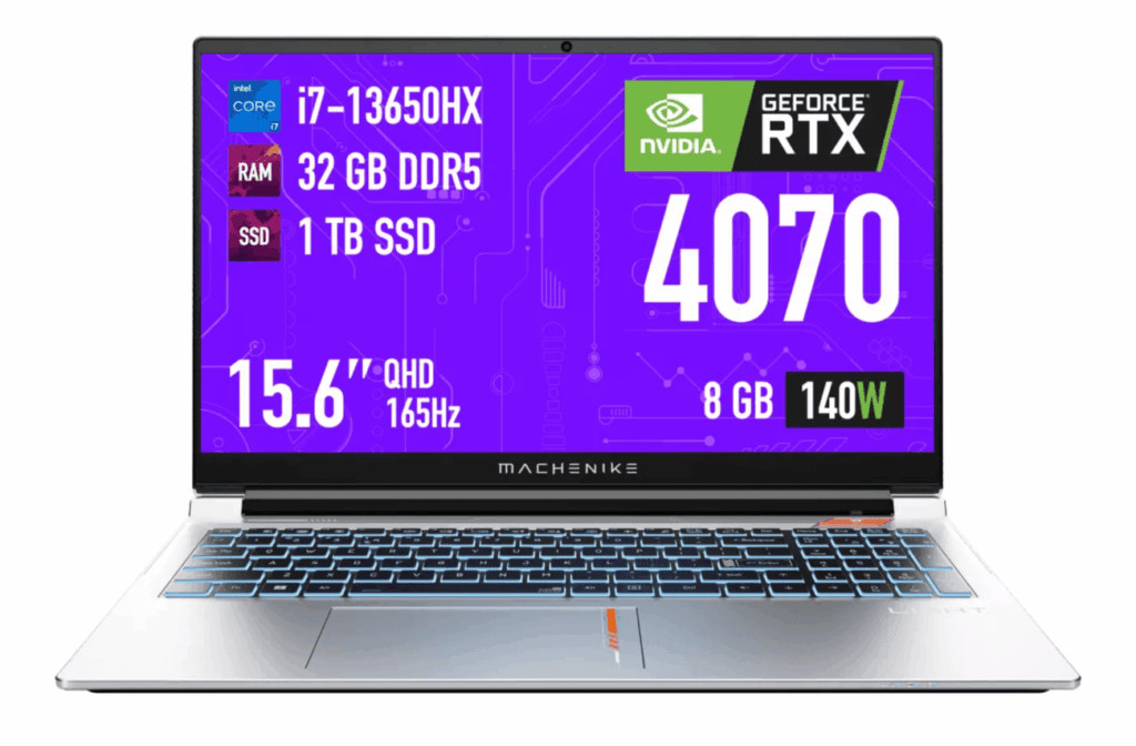Ноутбук Machenike Aurora Stellar 15.6" Intel Core i7-13650HX/32GB/1 TB SSD/GF RTX4070 8GB/Win 11 1 Ноутбук Machenike Aurora Stellar 15.6" Intel Core i7-13650HX/32GB/1 TB SSD/GF RTX4070 8GB/Win 11 1