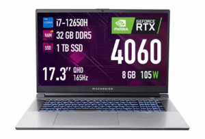 Ноутбук Machenike L17 Star 2K XL 17.3" 165Hz/Intel Core i7-12650H/32 GB/ 1 TB SSD/GF RTX4060 8GB/No 1
