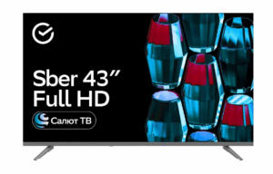 Телевизор Sber SDX 43F2014 черный 1920x1080, Full HD, 60 Гц, Wi-Fi, Smart TV, Салют ТВ 1