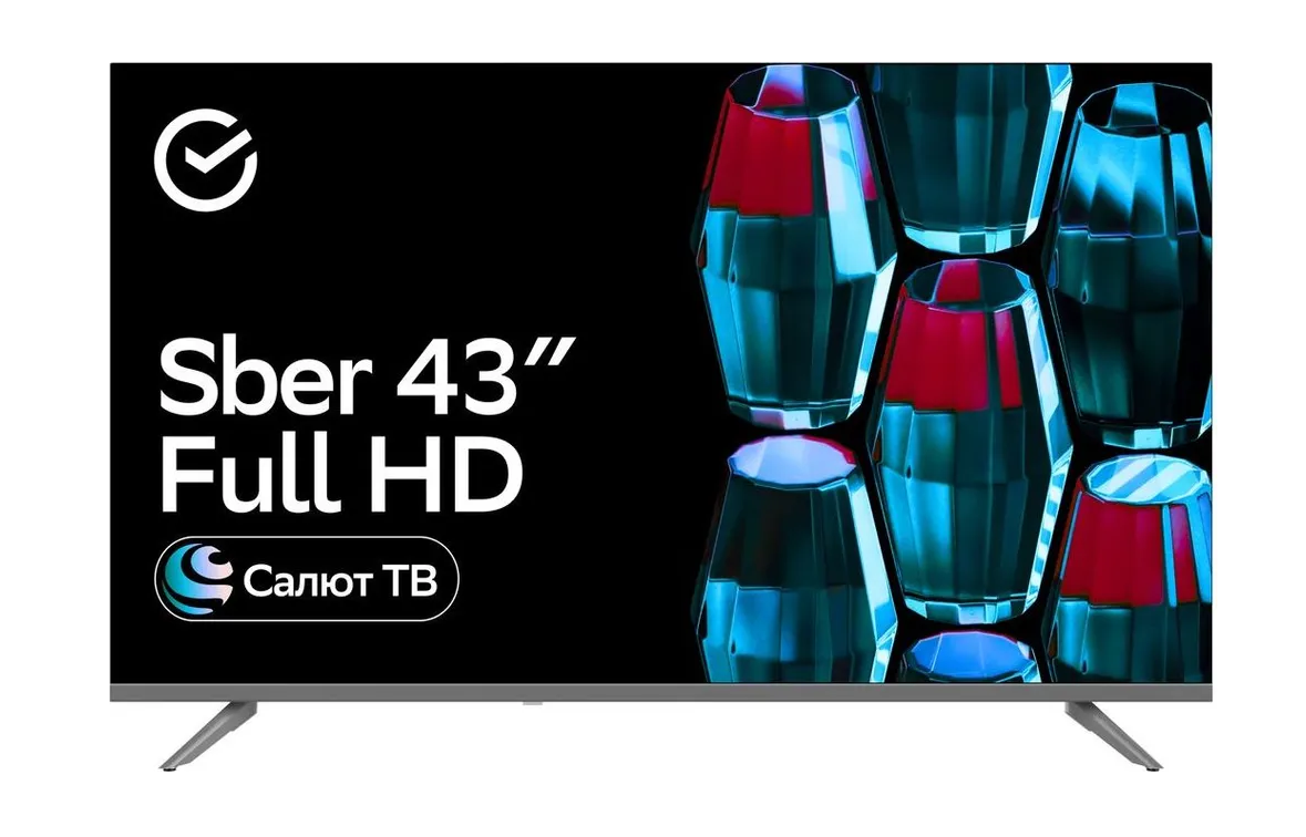 Телевизор Sber SDX 43F2014 черный 1920x1080, Full HD, 60 Гц, Wi-Fi, Smart TV, Салют ТВ 1 Телевизор Sber SDX 43F2014 черный 1920x1080, Full HD, 60 Гц, Wi-Fi, Smart TV, Салют ТВ 1