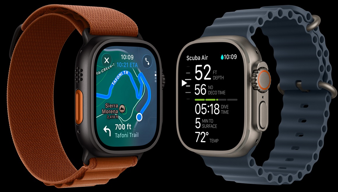 Умные часы Apple Watch Ultra 3 49 мм Black Ti Black Ocean Band 1
