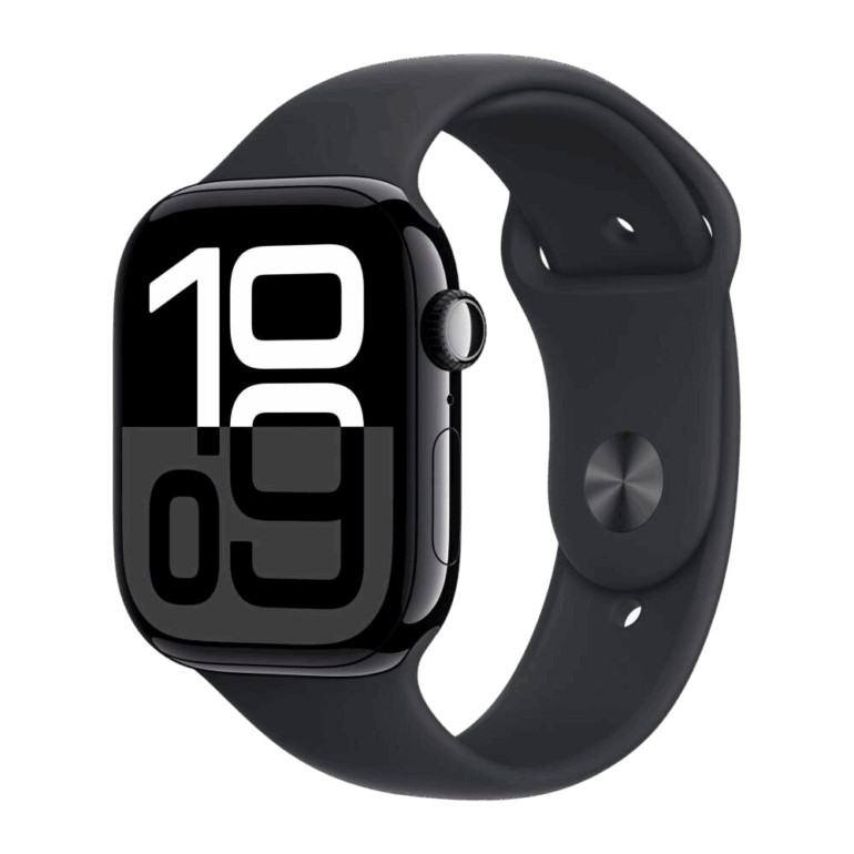 Умные часы Apple Watch Series 10 GPS, 42mm Jet Black Aluminium Case with Black Sport Band - S/M 6