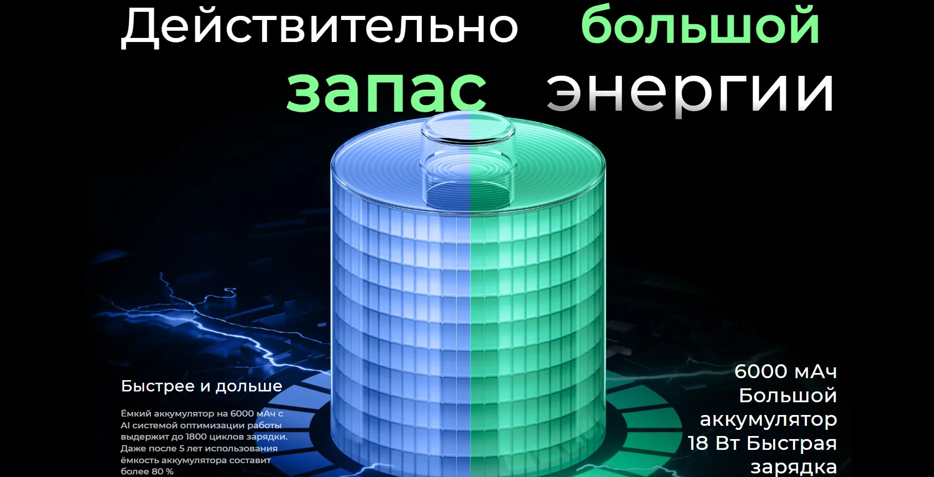 Смартфон TECNO Spark 40C 4/128 ГБ Ripple Blue 11