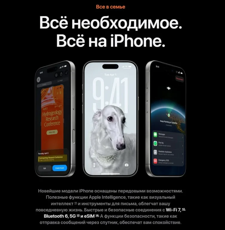 Смартфон Apple iPhone 17 Pro Max 256 ГБ, Dual nanoSIM+eSIM, silver 22