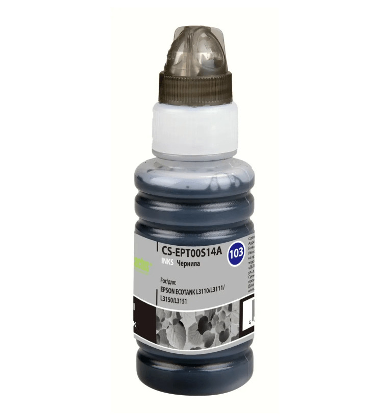 Чернила Cactus CS-EPT00S14A 103BK черный 70ml 1 Чернила Cactus CS-EPT00S14A 103BK черный 70ml 1