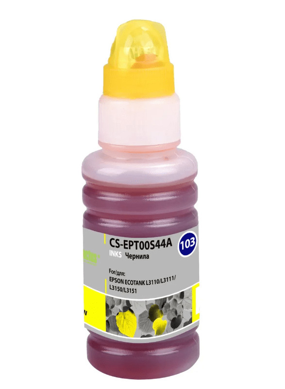 Чернила Cactus CS-EPT00S44A 103Y желтый 70ml 1 Чернила Cactus CS-EPT00S44A 103Y желтый 70ml 1