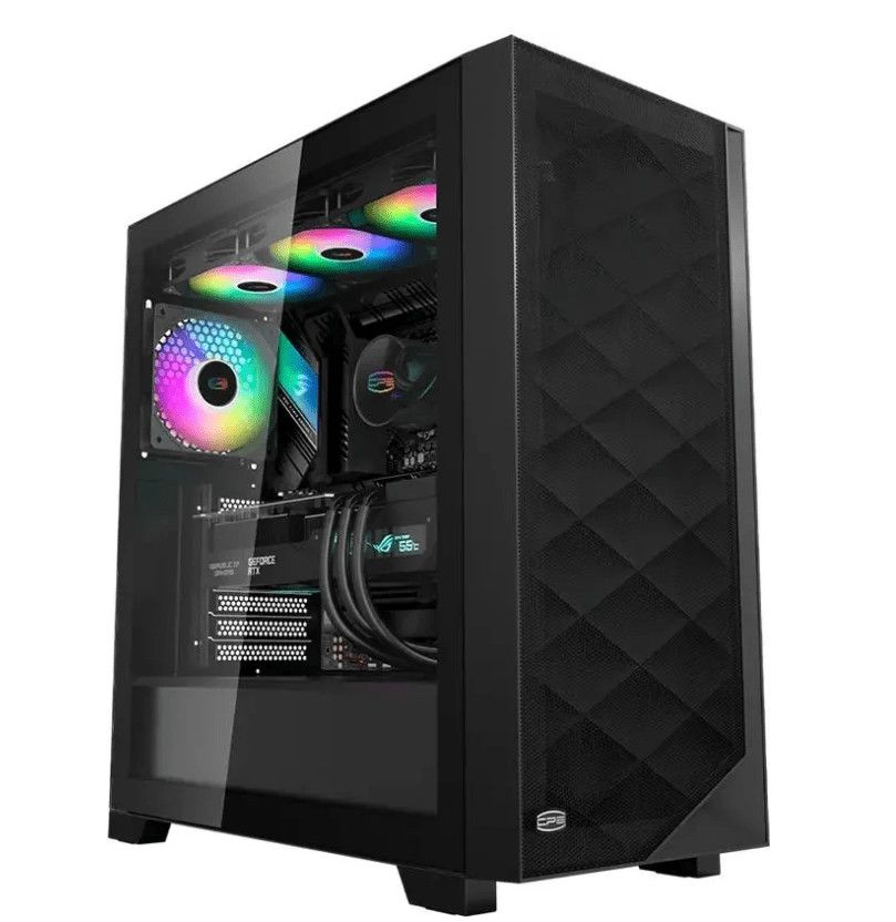 Корпус PcCooler C3D510 BK ARGB без БП, Tempered Glass Full Tower, Black, TG, 0.7 SPCC, 3x120mm E-ATX 1 Корпус PcCooler C3D510 BK ARGB без БП, Tempered Glass Full Tower, Black, TG, 0.7 SPCC, 3x120mm E-ATX 1