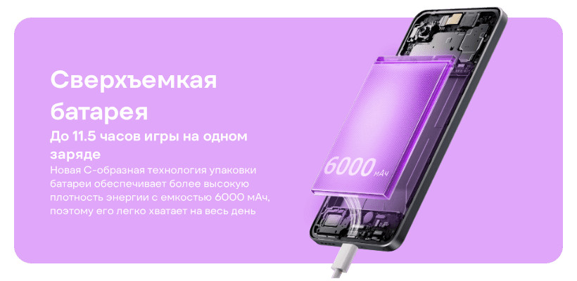 Смартфон Realme 14T 5G 12/256 Gb Фиолетовый 8 Realme-14T-05