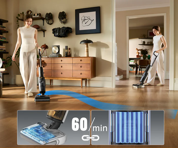 Roborock F25 LT - вертикальный пылесос для сухой и влажной уборки