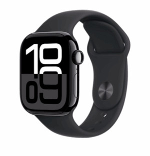 Умные часы Apple Watch Series 10 GPS, 42mm Jet Black Aluminium Case with Black Sport Band - S/M 1
