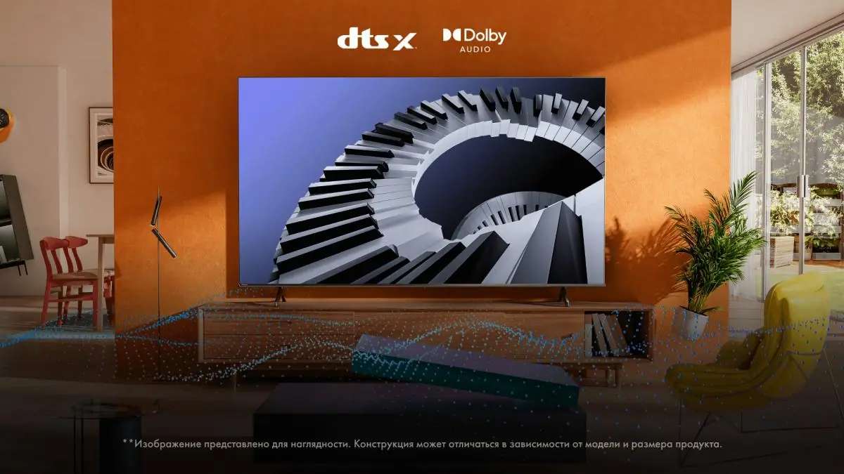 43" Телевизор Hisense 43A6N черный 3840x2160, 4K Ultra HD, 60 Гц, Wi-Fi, Smart TV, VIDAA 8