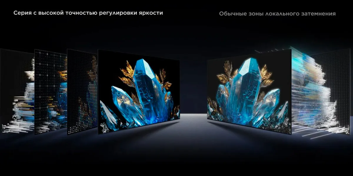 Телевизор TCL 55" Q6CS QD-Mini LED 4K HDR Google TV, Смарт ТВ, 55 дюймов 19
