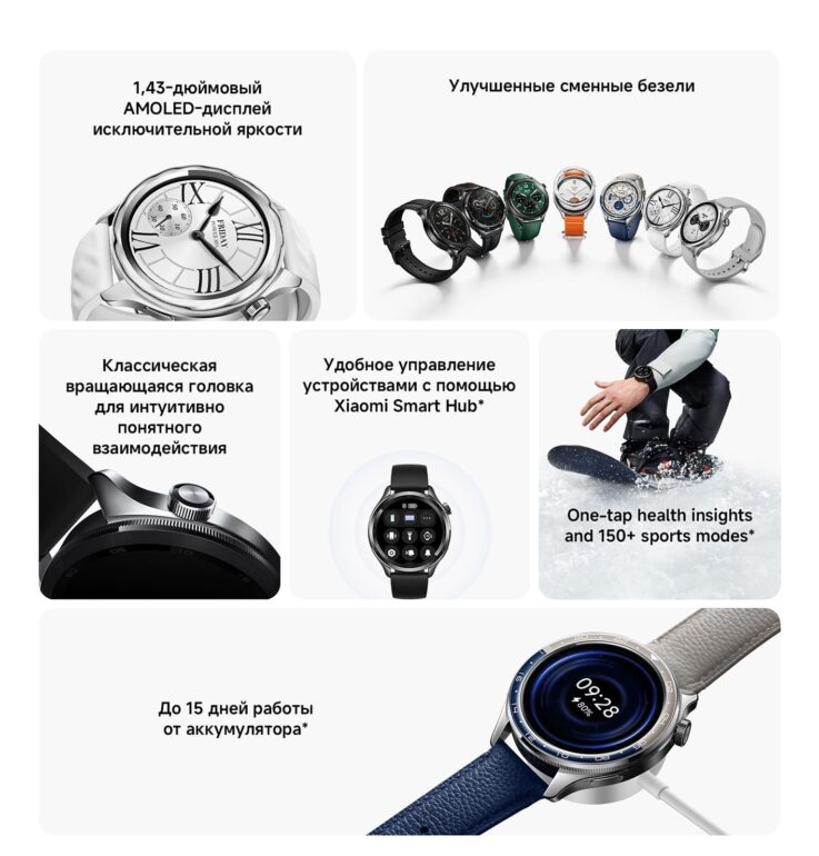 Смарт-часы Xiaomi watch S4 silver 2 Смарт-часы Xiaomi watch S4 silver 2