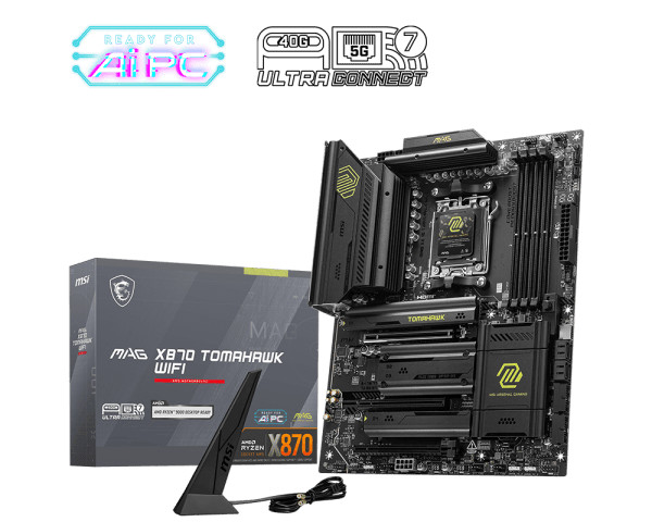 MB sAM5 MSI Mag X870 Tomahawk Wifi, 4xDDR5, 3*PCIEx16, 4*M.2, 4*TypeC, 2*USB3.2Gen2, 7*USB3.2Gen1, 8 25 MB sAM5 MSI Mag X870 Tomahawk Wifi, 4xDDR5, 3*PCIEx16, 4*M.2, 4*TypeC, 2*USB3.2Gen2, 7*USB3.2Gen1, 8 25