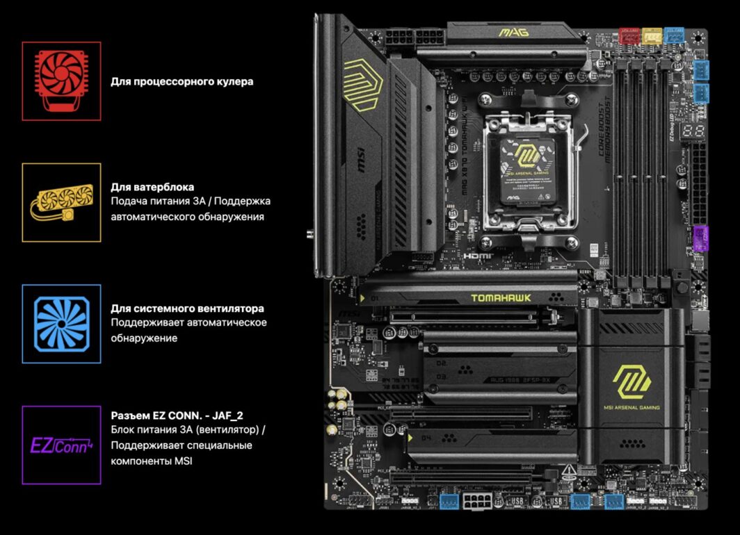MB sAM5 MSI Mag X870 Tomahawk Wifi, 4xDDR5, 3*PCIEx16, 4*M.2, 4*TypeC, 2*USB3.2Gen2, 7*USB3.2Gen1, 8 18 MB sAM5 MSI Mag X870 Tomahawk Wifi, 4xDDR5, 3*PCIEx16, 4*M.2, 4*TypeC, 2*USB3.2Gen2, 7*USB3.2Gen1, 8 18