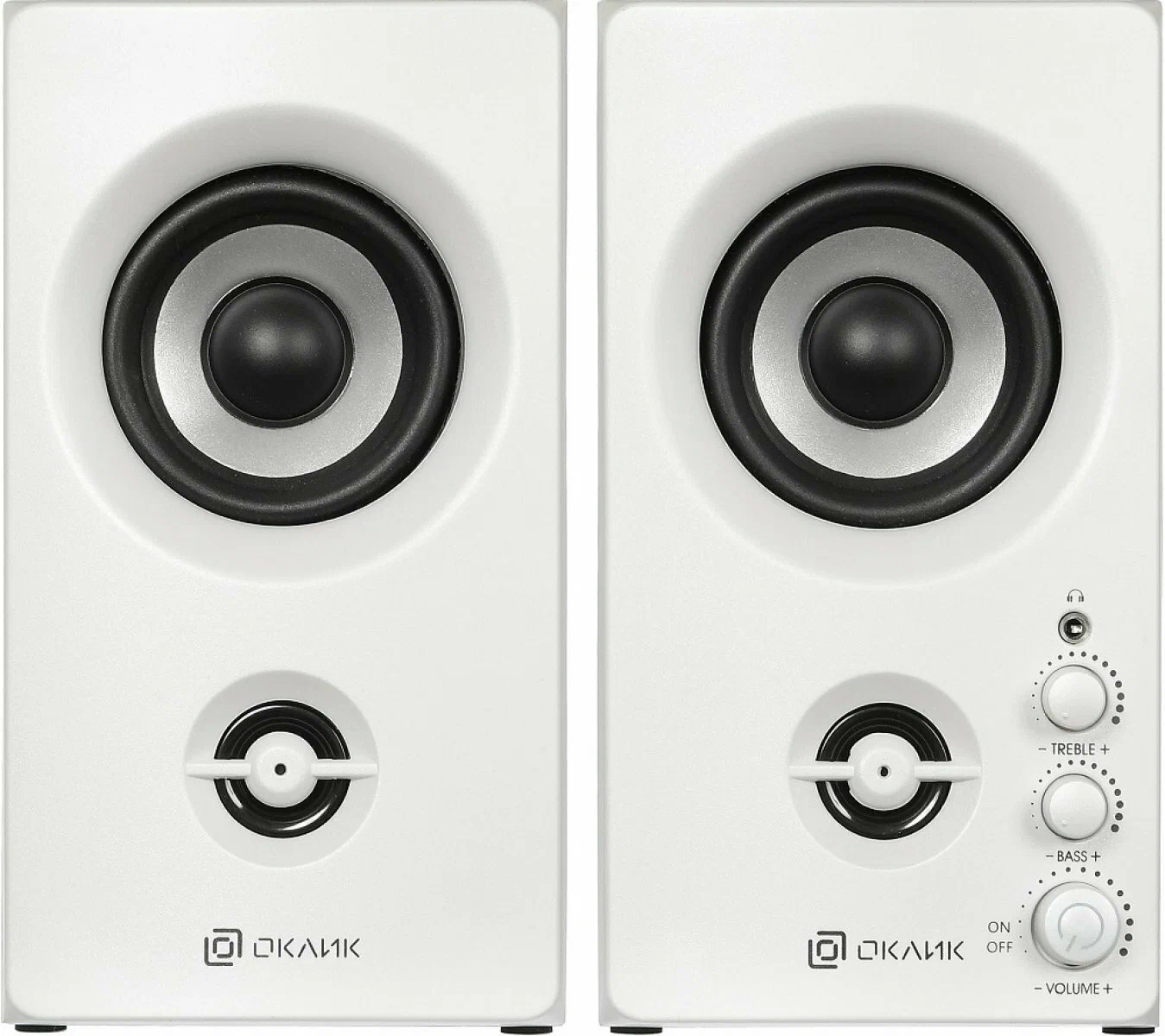 Колонки Oklick OK-164 2.0 белый 30Вт 1201274 1 Колонки Oklick OK-164 2.0 белый 30Вт 1201274 1