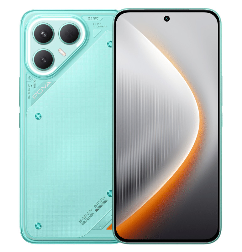 Смартфон TECNO POVA 7 Pro 5G 12/256GB Neon Cyan 1 Смартфон TECNO POVA 7 Pro 5G 12/256GB Neon Cyan 1