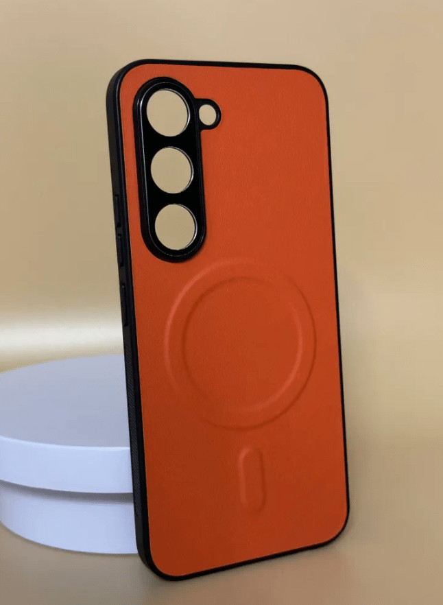 Чехол-накладка Fasion Case для Tecno Spark 40 Pro 4G с защитой камеры и MagSafe Оранжевый 1 Чехол-накладка Fasion Case для Tecno Spark 40 Pro 4G с защитой камеры и MagSafe Оранжевый 1