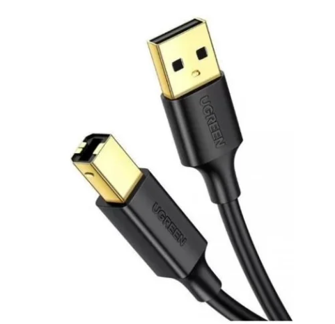 Кабель для принтера UGREEN US135 (10350) USB 2.0 A(m) to USB-B(m) Print Cable. Длина: 1,5 м. Цвет: ч 1 Кабель для принтера UGREEN US135 (10350) USB 2.0 A(m) to USB-B(m) Print Cable. Длина: 1,5 м. Цвет: ч 1