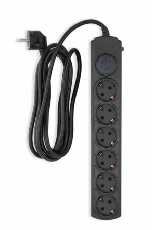 Сетевой фильтр Ippon BK-6-EU-3-16-B 3м (6 розеток) черный (коробка) 1