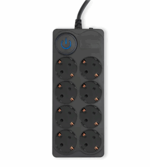 Сетевой фильтр Ippon BK-8-EU-5-10-B 5м (8 розеток) черный (коробка) 1