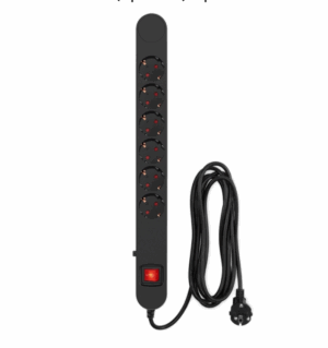 Сетевой фильтр Ippon NF-EU-3-10 3м (6 розеток) черный (коробка) 1