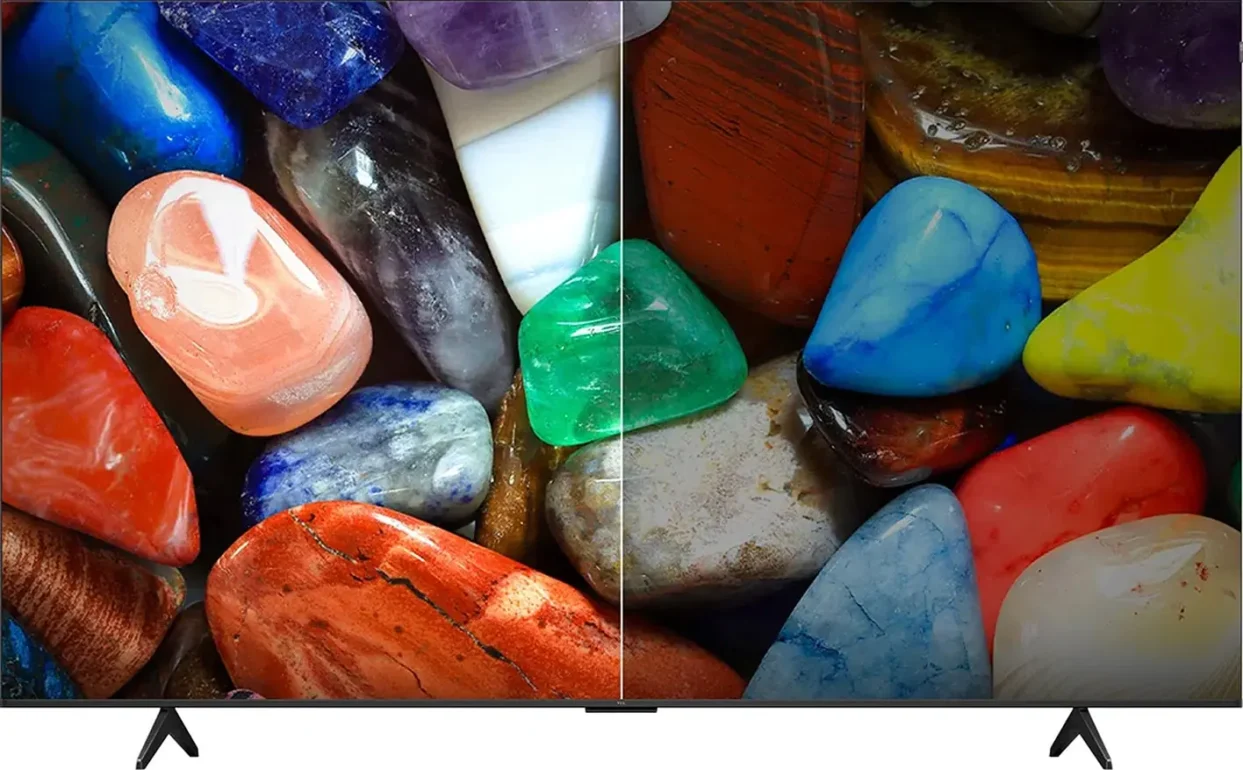 55" Телевизор TCL 55P7K черный QLED 3840x2160, 4K UltraHD, 60 Гц, Wi-Fi, Smart TV, Google TV 10