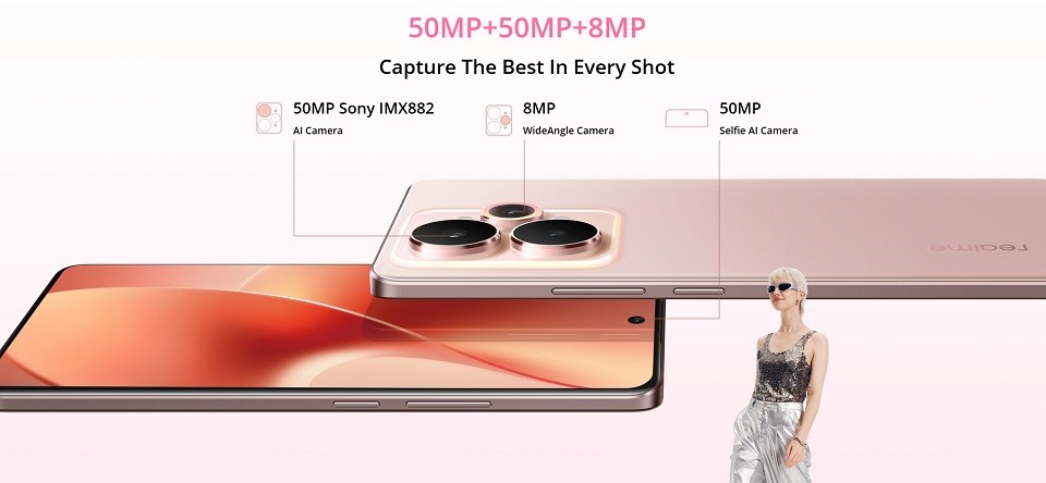 Смартфон Realme 15 8/256 Gb Silk Pink 5 Смартфон Realme 15 8/256 Gb Silk Pink 5