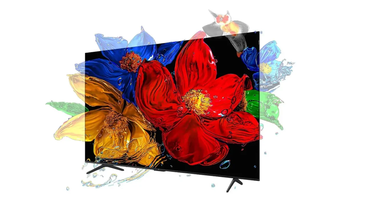 55" Телевизор TCL 55P7K черный QLED 3840x2160, 4K UltraHD, 60 Гц, Wi-Fi, Smart TV, Google TV 3