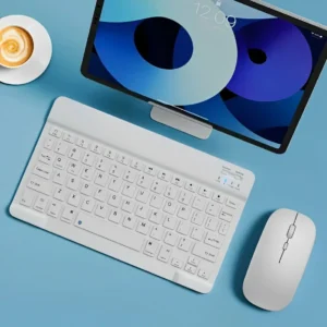 Беспроводная клавиатура для смартфона и планшета White 1