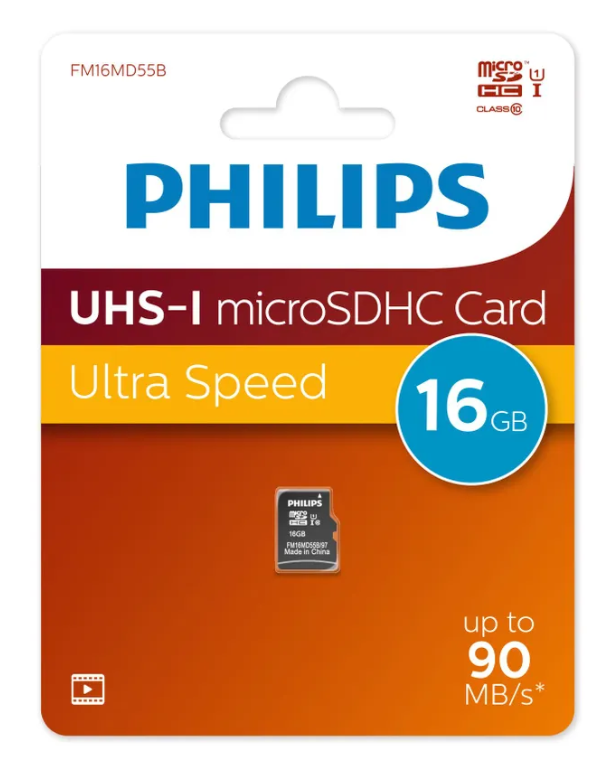Флэш-карты Philips microSDHC 16GB Class 10 (без SD адапт) 1 Флэш-карты Philips microSDHC 16GB Class 10 (без SD адапт) 1