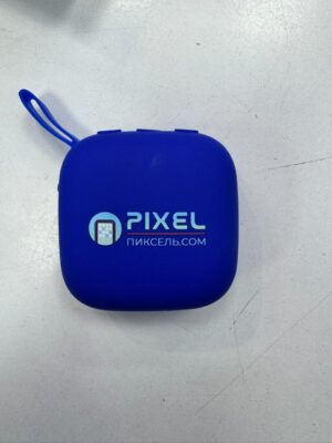 Беспроводная колонка Chubby, синяя, с логотипом Pixel Новогодняя 1