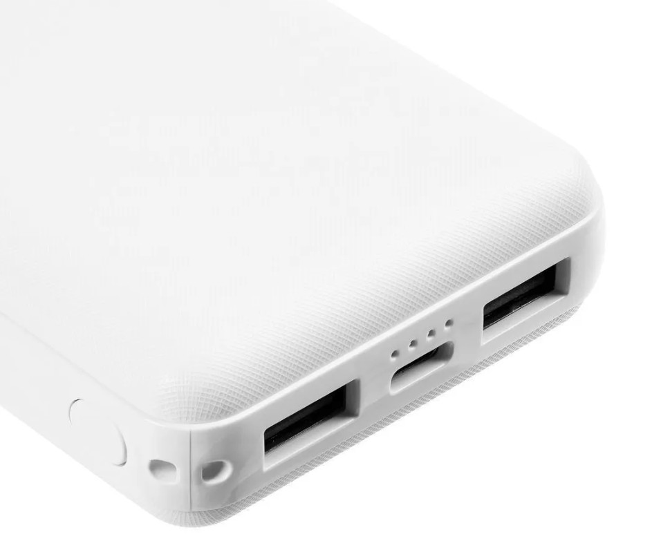 Внешний аккумулятор Uniscend Full Feel Type-C, 10000 мАч, белый, с логотипом Pixel новогодняя 2 Внешний аккумулятор Uniscend Full Feel Type-C, 10000 мАч, белый, с логотипом Pixel новогодняя 2