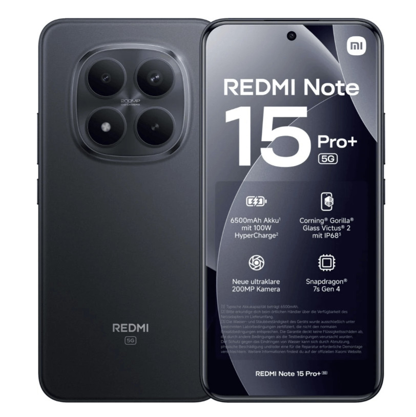 Смартфон Xiaomi Redmi Note 15 Pro Plus 5G 12/512GB Black RU 1 Смартфон Xiaomi Redmi Note 15 Pro Plus 5G 12/512GB Black RU 1