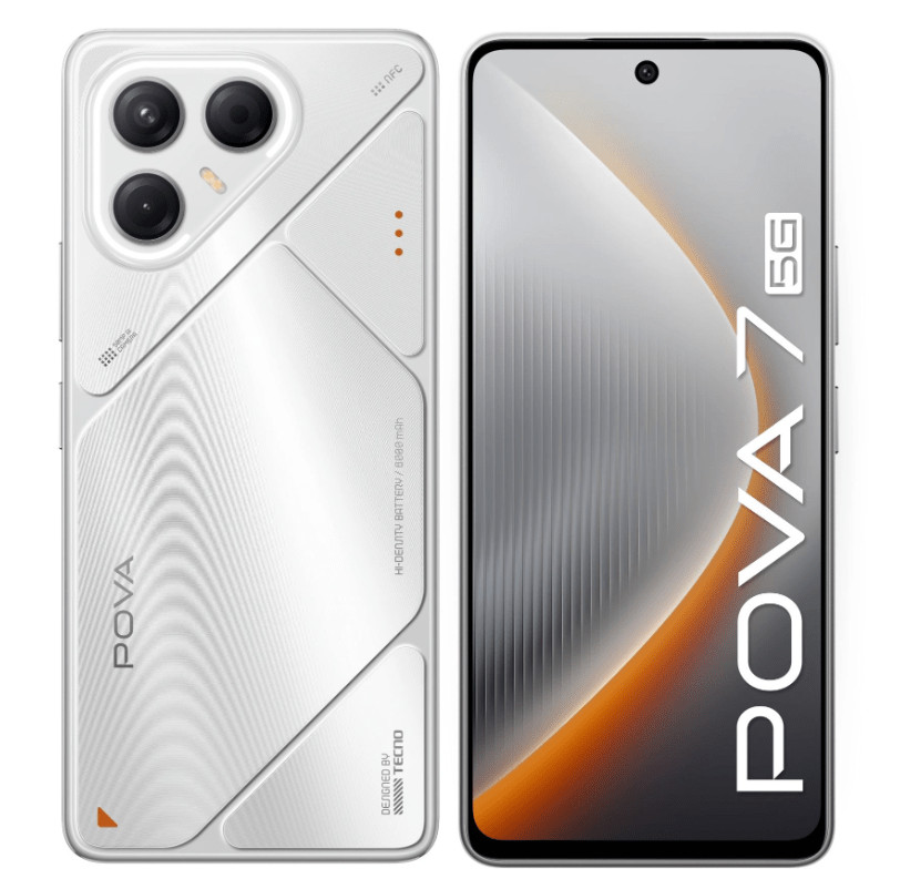 Смартфон TECNO POVA 7 5G 8/128GB Magic Silver 8 Смартфон TECNO POVA 7 5G 8/128GB Magic Silver 8