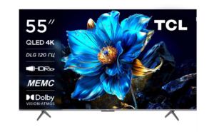 55" Телевизор TCL 55P7K черный QLED 3840x2160, 4K UltraHD, 60 Гц, Wi-Fi, Smart TV, Google TV 1