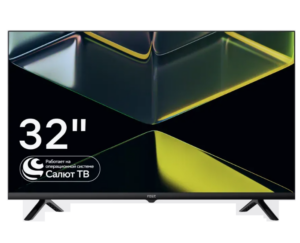 Телевизор 32" RAZZ C32FSS25F HD, Smart Салют ТВ, WiFi, BT, USB, черный 1