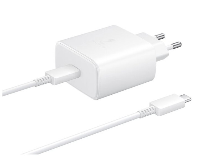 СЗУ Samsung 45w + кабель Original белый 1 СЗУ Samsung 45w + кабель Original белый 1