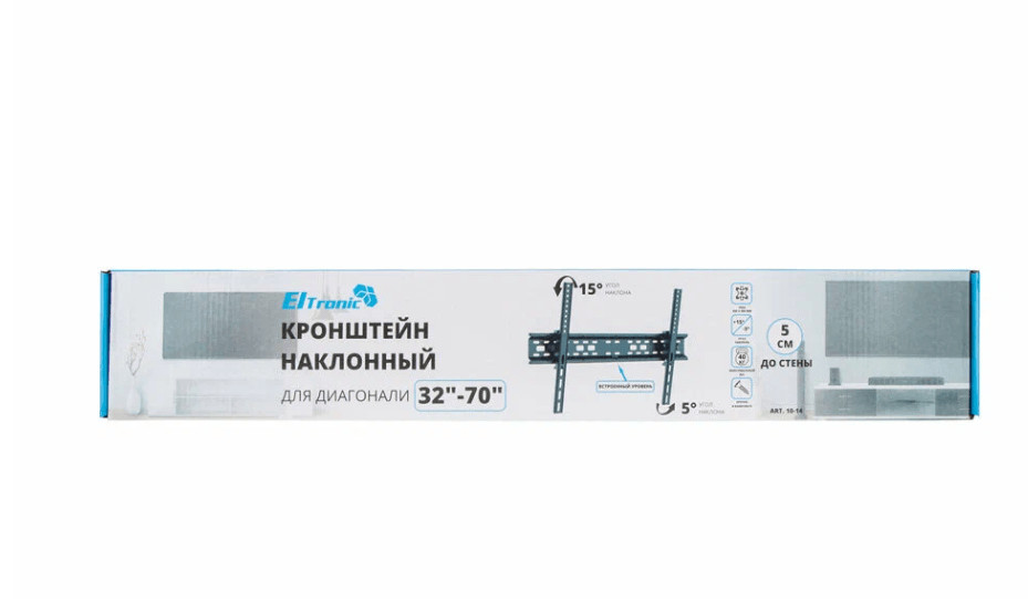 32"-70" ELTRONIC Кронштейн наклонный для ТВ Max вес 40кг (10-14) 3 32"-70" ELTRONIC Кронштейн наклонный для ТВ Max вес 40кг (10-14) 3