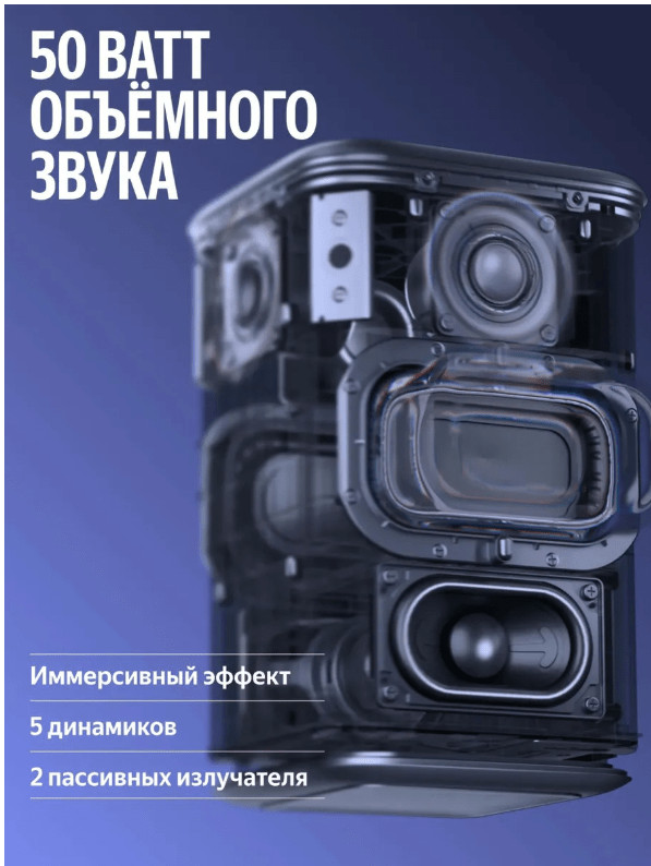 Умная колонка Яндекс Станция 3 с Эмбиент подсветкой 50Вт(YNDX-00060) Серый 3 Умная колонка Яндекс Станция 3 с Эмбиент подсветкой 50Вт(YNDX-00060) Серый 3