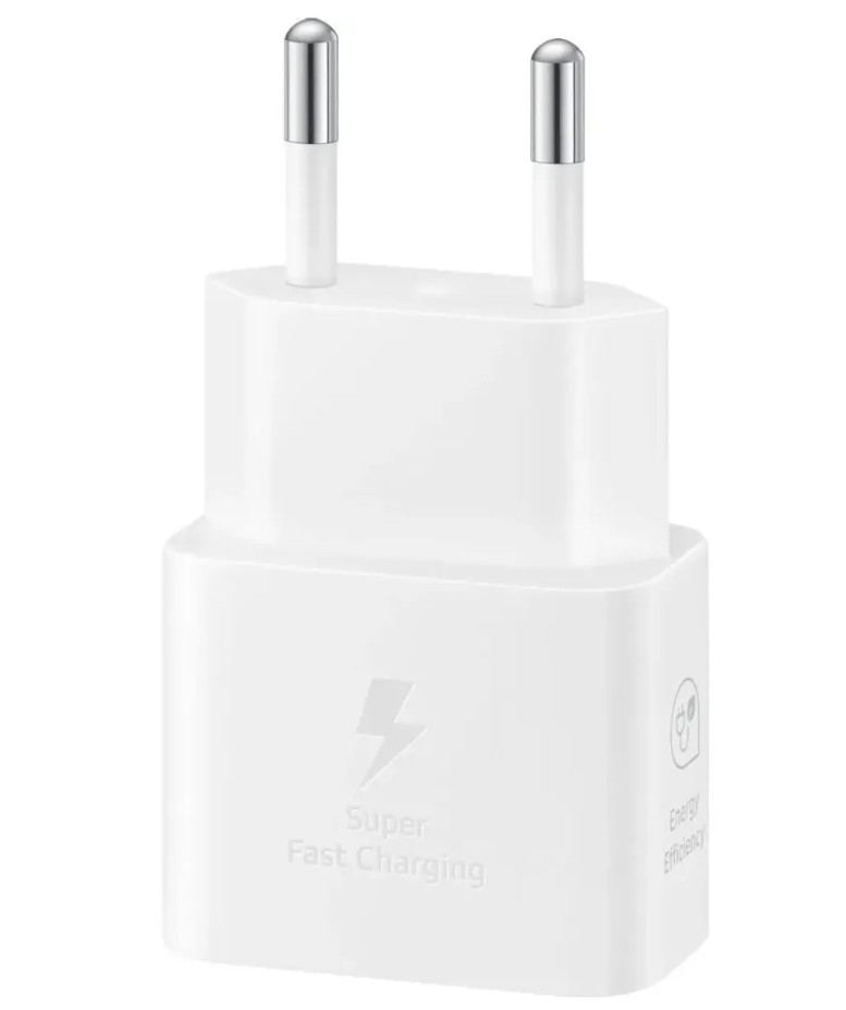 СЗУ Samsung 25W PD USB-C Adapter 2 Pin (EP-T2510NWE-2PIN) White 1 СЗУ Samsung 25W PD USB-C Adapter 2 Pin (EP-T2510NWE-2PIN) White 1