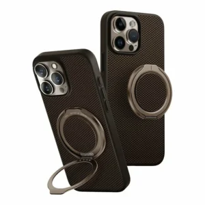 Чехол Knit Keivlar Case С Подставкой Sceleton для iPhone 16 Pro Max, Brown 1