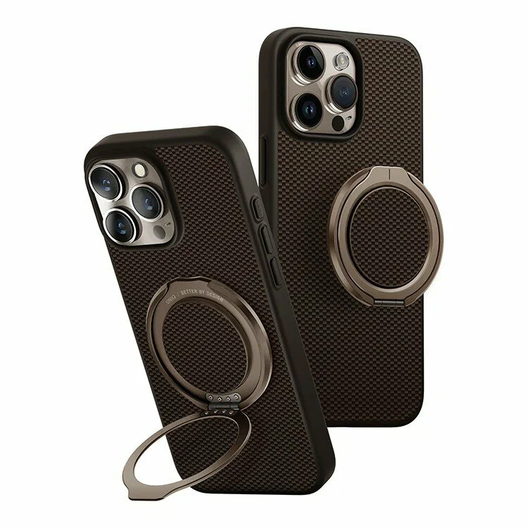 Чехол Knit Keivlar Case С Подставкой Sceleton для iPhone 16 Pro Max, Brown 1 Чехол Knit Keivlar Case С Подставкой Sceleton для iPhone 16 Pro Max, Brown 1