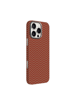 Чехол Knit Keivlar Case С Подставкой для iPhone 16 Pro Max, Brown 1