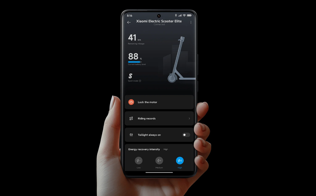 Электросамокат Xiaomi Electric Scooter Elite BHR9603GL 13